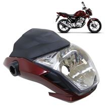 Kit Farol Dianteiro CG 160 Fan 2022 2023 2024 Vermelho Pimenta Lisa Acrílico 4 Peças Kit Farol Dianteiro CG 160 Fan 2022 2023 2024 Vermelho Pimenta Lisa Acrílico 4 Peças
