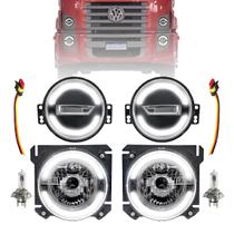 Kit Farol drl Caminhão VW Constellation + Pisca Led Angel Eyes 2023 2024 2025 Com Chicote e Lampada Kit Farol drl Caminhão VW Constellation + Pisca Led Angel Eyes 2023 2024 2025 Com Chicote e Lampada