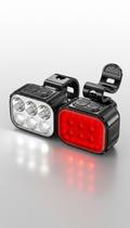 Kit Farol e Lanterna Bike LED USB-C Recarregável