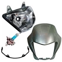 Kit Farol Falcon Lâmpada Farol Aranha Carenagem Prata 2000 2001 2008 - Serjão Parts