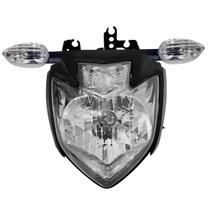 Kit Farol Fazer250 2011 A 2016 Carenagem Suporte Farol Aranha Pisca Serve 2005 A 2010