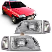 Kit Farol Fiesta 1993 A 1996 Espanhol Antigo Com Piscas