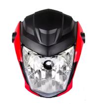 Kit Farol Frente Completo Aranha Fan 160 2022 Vermelho Kit Farol Frente Completo Aranha Fan 160 2022 Vermelho