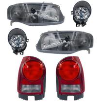 Kit Farol Gol G4 2006 Á 2013 Mascara Cinza E lanterna Fume e milha Kit Farol Gol G4 2006 Á 2013 Mascara Cinza E lanterna Fume e milha
