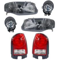 Kit Farol Gol G4 2006 Á 2013 Mascara cinza E Lanterna Rubi E Milha