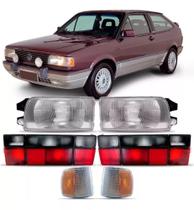 Kit Farol Gol Quadrado 1991 92 93 94 1995 + Pisca + Lanterna - Shelter Auto Parts