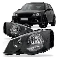 Kit Farol Golf Máscara Negra Foco Duplo 2007 2008 2009 2010 2011 2012 2013 Kit Farol Golf Máscara Negra Foco Duplo 2007 2008 2009 2010 2011 2012 2013