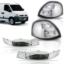 Kit Farol Master Renault 2008 A 2011 Com Pisca Cristal