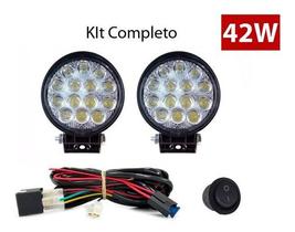 Kit Farol Milha Auxiliar Buggy Selva Redondo 152mm Lente 5D