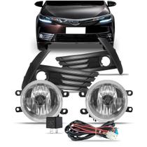 Kit Farol Milha Auxiliar Corolla 2018 2019 C/grade Preto