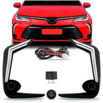 Kit Farol Milha Auxiliar Corolla 2020 2021 Com Led Drl Kit Farol Milha Auxiliar Corolla 2020 2021 Com Led Drl
