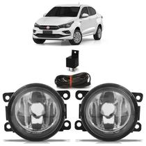 Kit Farol Milha Auxiliar Cronos 2018 2019 2020 Botão Universal Lisa Vidro Kit Farol Milha Auxiliar Cronos 2018 2019 2020 Botão Universal Lisa Vidro