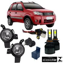 Kit FAROL MILHA AUXILIAR ECOSPORT 2008 a 2012 e Super Led