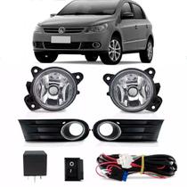 Kit Farol Milha Auxiliar Gol Saveiro Voyage G5 G4 Grade Aro Cromado Kit Farol Milha Auxiliar Gol Saveiro Voyage G5 G4 Grade Aro Cromado