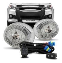 Kit farol milha auxiliar hilux sw4 2012 2013 2014 2015 sem grade
