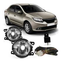 Kit Farol Milha Auxiliar Logan Sandero 2014 2015 2016 Botão Universal Kit Farol Milha Auxiliar Logan Sandero 2014 2015 2016 Botão Universal