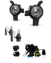 Kit FAROL MILHA AUXILIAR NEBLINA EM VIDRO FORD FIESTA 2007 2008 2009 2010 2011 Vidro + Super Led