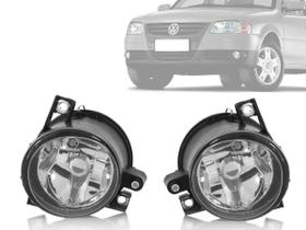 Kit farol milha auxiliar neblina gol g4 polo 03/06 fox 03/09 dir/esq fun206 fun205