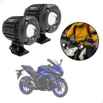 Kit Farol Milha Auxiliar Neblina Led 30w 12v 24v Yamaha YZR R3 321cc 2015 2016 2017 2018 2019 2020