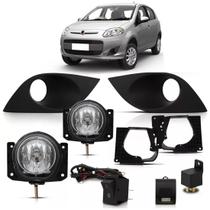 Kit farol milha auxiliar palio 2013 2014 2015 2016 com grade