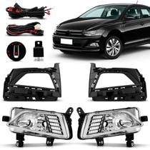 Kit Farol Milha Auxiliar Polo 2018 2019 2020 Led (DRL)