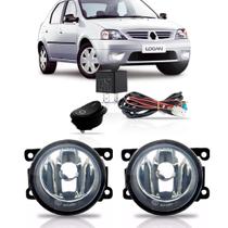 Kit farol milha auxiliar sandero logan 2007 2008 2009 2010
