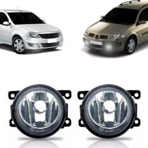 Kit farol milha auxiliar scenic logan megane 2007 2008 2009 2010