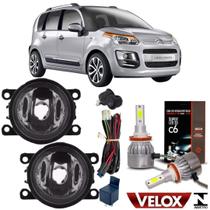 Kit Farol Milha C3 Picasso 2011 a 2015 Super Led 4800 LUMENS Kit Farol Milha C3 Picasso 2011 a 2015 Super Led 4800 LUMENS