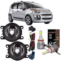 Kit farol milha c3 picasso 2011 ate 2015 super led 2d