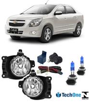 Kit farol milha chevrolet cobalt 2012 a 2022 e super branca