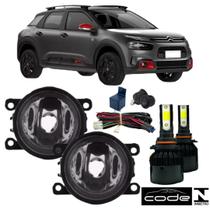 Kit farol milha citroen c4 cactus 2019 a 2022 super led