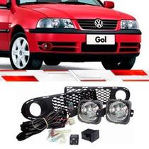 Kit Farol Milha Completo Gol Parati Saveiro G3 Fase 1 1999 Ate 2002 Farois Grades Interruptor Chicote Relé Parafusos Kit Farol Milha Completo Gol Parati Saveiro G3 Fase 1 1999 Ate 2002 Farois Grades Interruptor Chicote Relé Parafusos