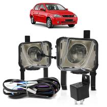 Kit Farol Milha Corsa 2003 A 2012 Montana 2003 A 2010 Meriva 2001 A 2012 Botão Universal Estriada Vidro Carcaça Preto Foco Manual Kit Farol Milha Corsa 2003 A 2012 Montana 2003 A 2010 Meriva 2001 A 2012 Botão Universal Estriada Vidro Carcaça Preto Foco Manual