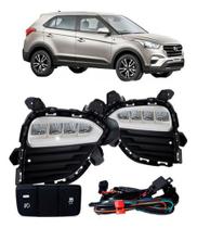 Kit Farol Milha Creta Pulse 2017 2018 2019 2020 Com Led Novo Kit Farol Milha Creta Pulse 2017 2018 2019 2020 Com Led Novo