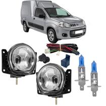 Kit farol milha fiat fiorino 2014 a 2021 super branca