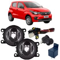 Kit farol milha fiat mobi 2016 2017 2018 2019 2020 2021 2022