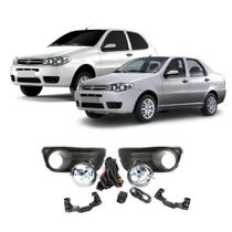 Kit Faról Milha Fiat Pálio 2010 até 2021 Siena Fire Economy 2010 Até 2021 Chave Universal SL-090510U Shocklight