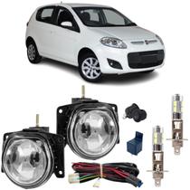 Kit farol milha fiat palio attractive 2012 a 2017 led vidro Kit farol milha fiat palio attractive 2012 a 2017 led vidro