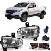 Kit farol milha fiat strada 2020 2021 2022 2023 2024