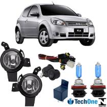 Kit FAROL MILHA FORD KA 2007 a 2011 Super Branca Kit FAROL MILHA FORD KA 2007 a 2011 Super Branca