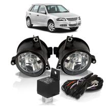 Kit Farol Milha Gol 2006 A 2014 Parati Saveiro G4 Polo Fox Spacefox Crossfox Botão Universal