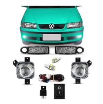 Kit Farol Milha Gol G3 Com Moldura 1999 01 03 05 + Cortesia