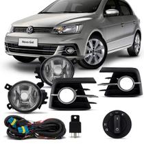 Kit farol milha gol givi 2016 2017 2018 2018 com grade aro cromado Kit farol milha gol givi 2016 2017 2018 2018 com grade aro cromado
