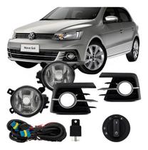 Kit Farol Milha Gol Gvii 2016 À 2018 Com Grade Aro Cromado Kit Farol Milha Gol Gvii 2016 À 2018 Com Grade Aro Cromado