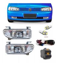 Kit Farol Milha Gol Parati Sav G2 Bola Bt Original + Cortesia