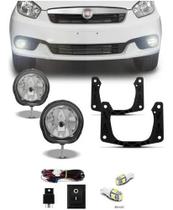 Kit Farol Milha Grand Siena 2012 2014 2016 2018 + par de pingo t10 5050 5 leds Kit Farol Milha Grand Siena 2012 2014 2016 2018 + par de pingo t10 5050 5 leds