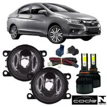 KIT Farol Milha Honda City 2014 a 2022 Super Led