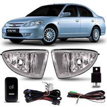 Kit Farol Milha Honda Civic 2004 2005 2006 Auxiliar Neblina