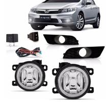 Kit Farol Milha Honda Civic 2015 2016 Botão Modelo Origina
