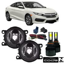 KIT Farol Milha Honda New Civic 2015 a 2021 Super Led